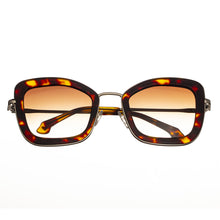 Load image into Gallery viewer, Bertha Delphine Handmade in Italy Sunglasses - Tortoise - BRSIT108-2
