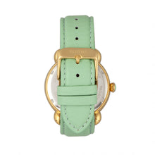 Load image into Gallery viewer, Bertha Jennifer MOP Leather-Band Ladies Watch - Gold/Mint - BTHBR5003
