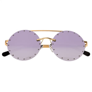 Bertha Harlow Polarized Sunglasses - Gold/Purple - BRSBR031PU