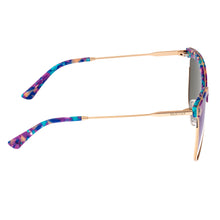 Load image into Gallery viewer, Bertha Hazel Polarized Sunglasses - Rose Gold/Blue - BRSBR024BL
