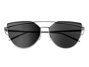 Bertha Aria Polarized Sunglasses - Silver/Black - BRSBR025PKX