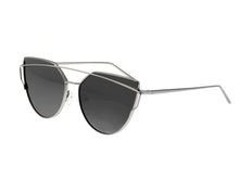 Load image into Gallery viewer, Bertha Aria Polarized Sunglasses - Silver/Black - BRSBR025PKX
