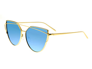 Bertha Aria Polarized Sunglasses - Gold/Celeste - BRSBR025PLX