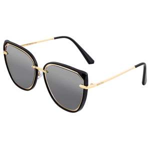 Bertha Rylee Polarized Sunglasses - Black/Black - BRSBR041BK