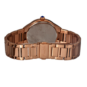 Bertha Rachel Ladies Bracelet Watch w/Day/Date - Rose Gold/White - BTHBR1404