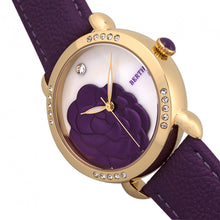 Load image into Gallery viewer, Bertha Daphne MOP Leather-Band Ladies Watch - Purple/White - BTHBR4606
