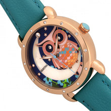 Load image into Gallery viewer, Bertha Ashley MOP Leather-Band Ladies Watch - Rose Gold/Turquoise - BTHBR3007
