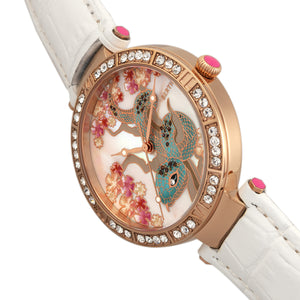 Bertha Mia Mother-Of-Pearl Leather-Band Watch - White - BTHBR7405