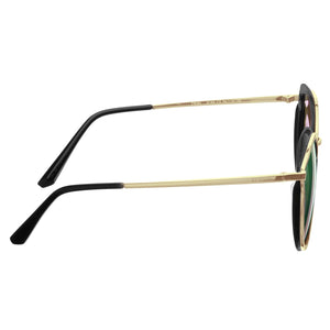 Bertha Lorelei Polarized Sunglasses - Black/Yellow-Green - BRSBR045GY