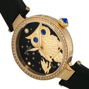 Bertha Rosie Leather-Band Watch - Gold/Black - BTHBR8803
