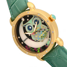 Load image into Gallery viewer, Bertha Ashley MOP Leather-Band Ladies Watch - Gold/Teal - BTHBR3003
