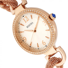 Load image into Gallery viewer, Bertha Sarah Chain-Link Watch w/Hanging Charm - Rose Gold/Silver - BTHBR8906
