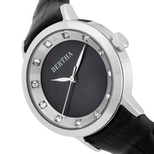 Load image into Gallery viewer, Bertha Cecelia Leather-Band Watch - Black  - BTHBR7501
