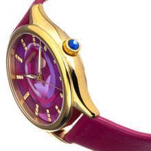 Load image into Gallery viewer, Bertha Georgiana Mother-Of-Pearl Leather-Band Watch - Gold/Magenta - BTHBS1103

