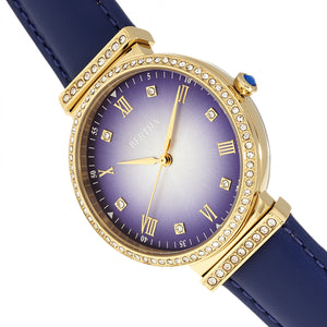 Bertha Allison Leather-Band Watch - Purple - BTHBR9304