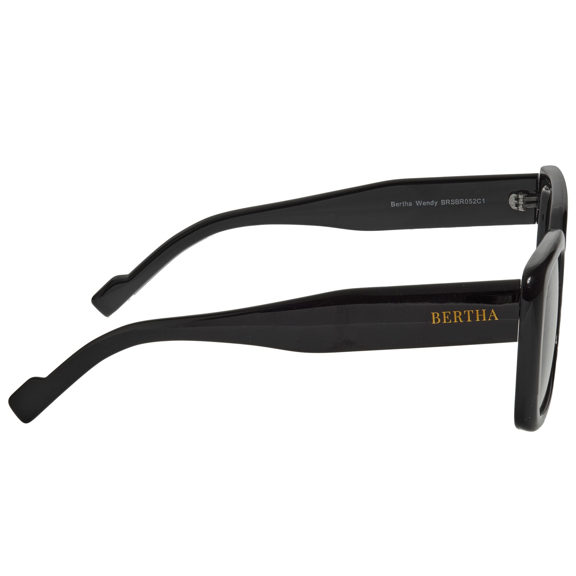 Bertha Wendy Women's Sunglasses Black Frame Black Lens BRSBR052C1 –  BerthaLux