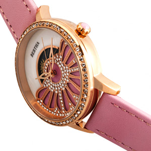Bertha Adaline Mother-Of-Pearl Leather-Band Watch - Pink - BTHBR8206