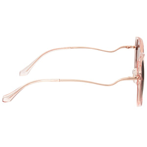 Bertha Hensley Polarized Sunglasses - Pink/Brown - BRSBR048BN