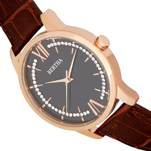 Bertha Prudence Leather-Band Watch - Brown - BTHBS1404