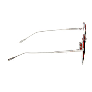 Bertha Callie Polarized Sunglasses - Silver/Red - BRSBR032RD