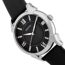 Load image into Gallery viewer, Bertha Ida Mother-of-Pearl Leather-Band Watch - Black - BTHBS1201
