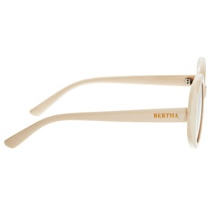 Bertha Annie Polarized Sunglasses - Cream/Black - BRSBR054C2