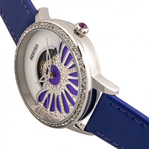 Bertha Adaline Mother-Of-Pearl Leather-Band Watch - Purple - BTHBR8203
