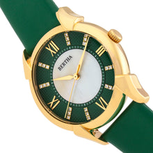 Load image into Gallery viewer, Bertha Ida Mother-of-Pearl Leather-Band Watch - Green - BTHBS1203
