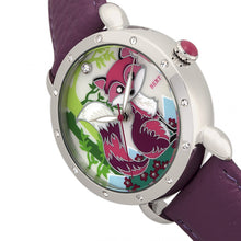 Load image into Gallery viewer, Bertha Vivica MOP Leather-Band Ladies Watch - Silver/Fuchsia - BTHBR3701
