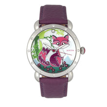 Load image into Gallery viewer, Bertha Vivica MOP Leather-Band Ladies Watch - Silver/Fuchsia - BTHBR3701
