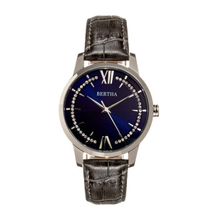 Bertha Prudence Leather-Band Watch