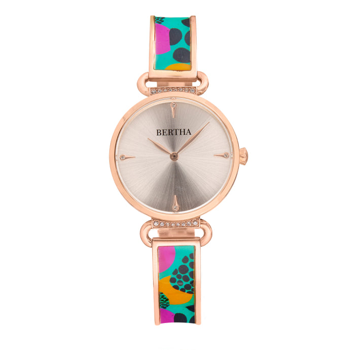 Bertha Katherine Enamel-Designed Bracelet Watch - BTHBS1304