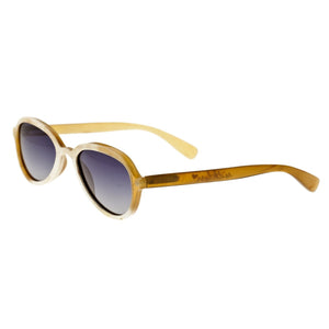 Bertha Alexa Buffalo-Horn Polarized Sunglasses - Cream-Black/Black - BRSBR007Z