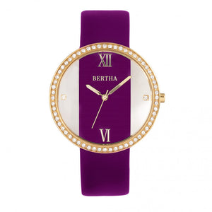 Bertha Ingrid Leather-Band Watch
