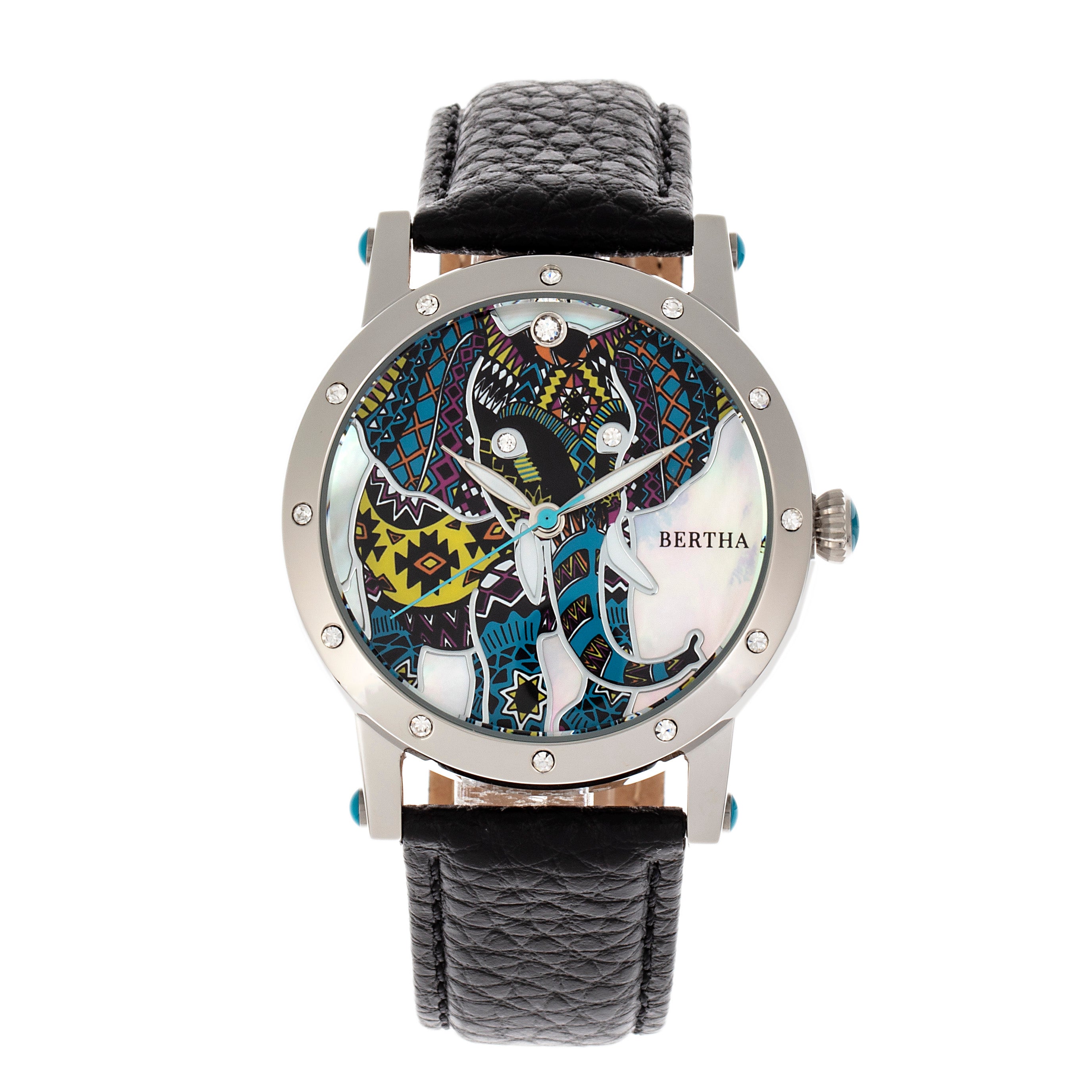 Bertha Betsy Women's Watch Black Band Silver Case BTHBR5701