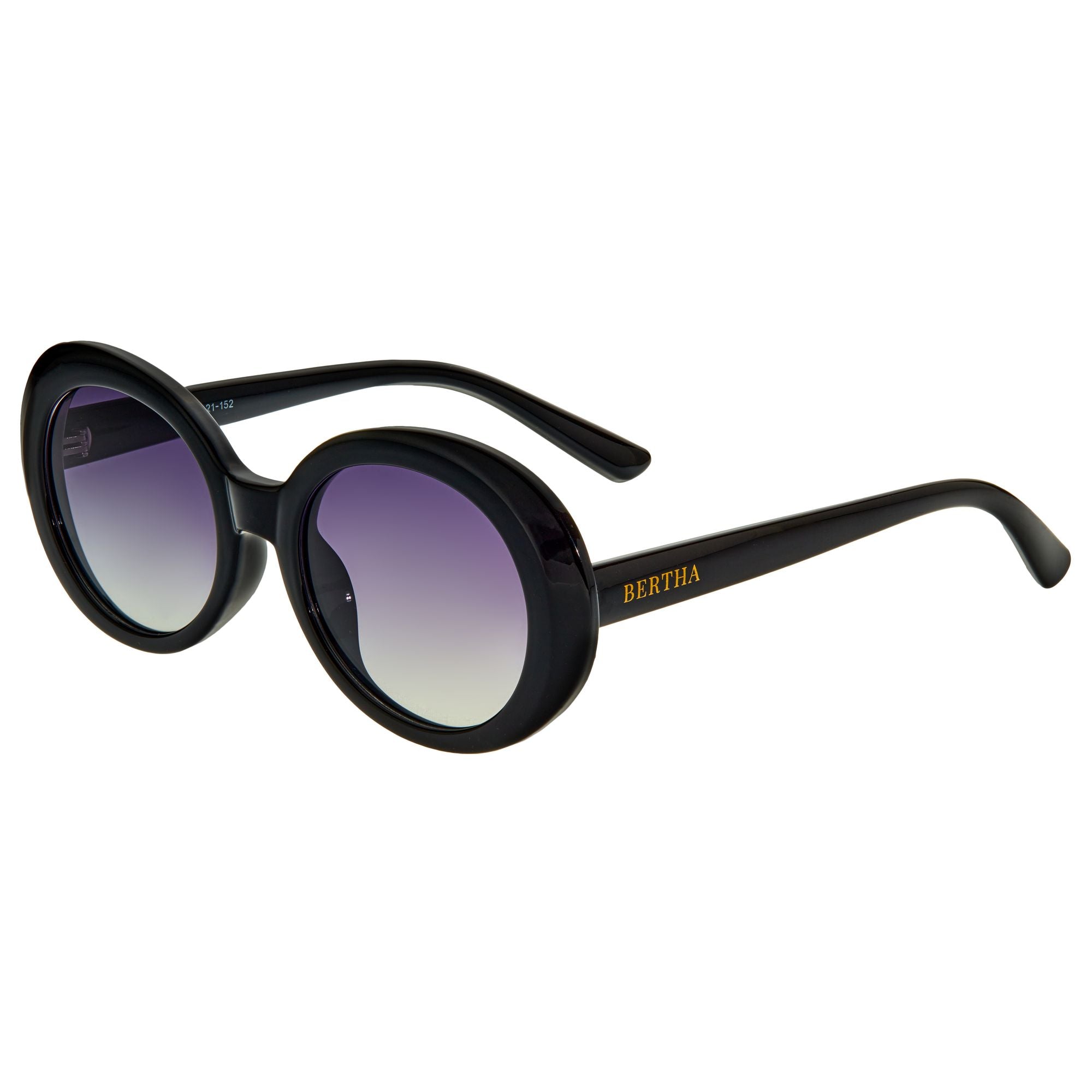 Bertha Brooke Women´s Polarized Sunglasses Black/Black 並行輸入品 ブランドがお得に買え 