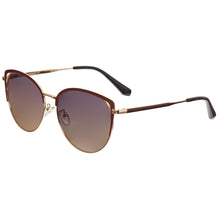 Load image into Gallery viewer, Bertha Darby Polarized Sunglasses - Gold/Brown - BRSBR049BN

