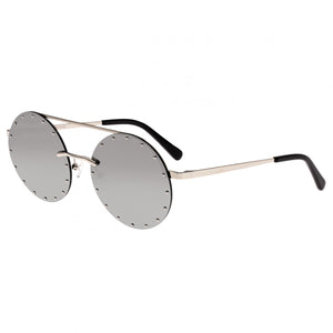 Bertha Harlow Polarized Sunglasses - Silver/Silver  - BRSBR031SL