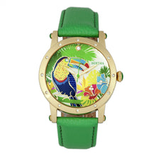 Load image into Gallery viewer, Bertha Gisele MOP Leather-Band Ladies Watch - Gold/Green - BTHBR4403
