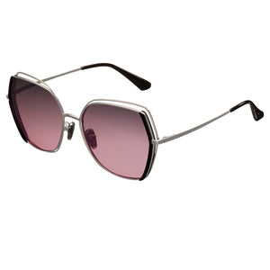 Bertha Remi Polarized Glasses - Silver/Purple - BRSBR034PK