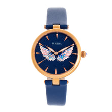 Load image into Gallery viewer, Bertha Micah Leather-Band Watch - Navy - BTHBR9408
