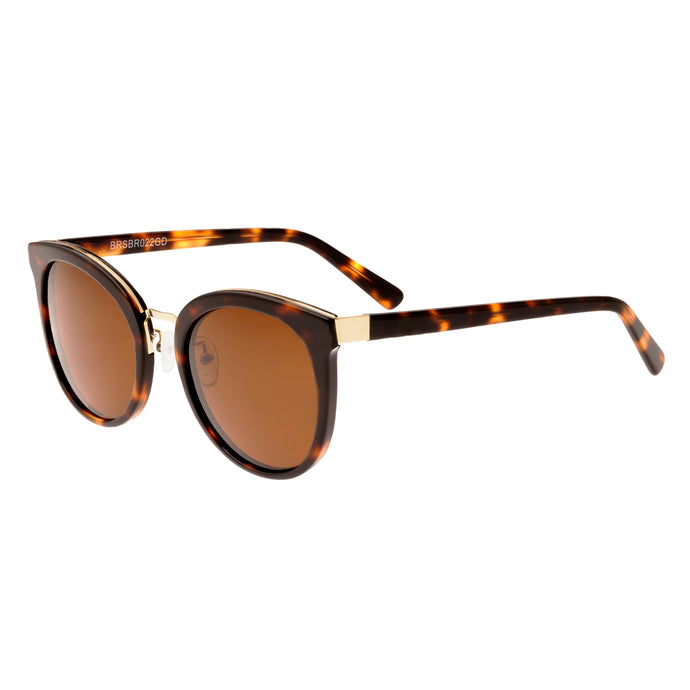 Bertha Lucy Polarized Sunglasses - Dark Brown Tortoise/Brown  - BRSBR022GD