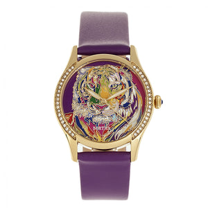 Bertha Annabelle Leather-Band Watch - Purple - BTHBR9204