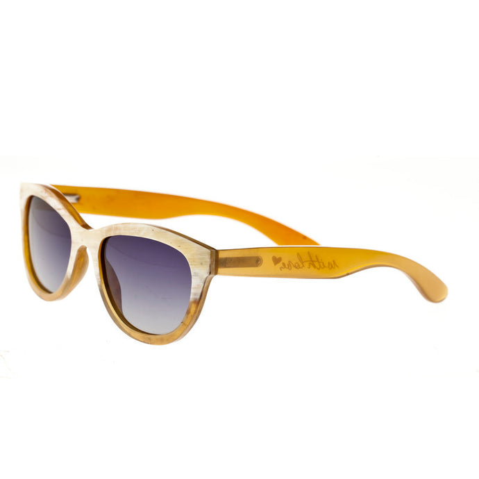 Bertha Carly Buffalo-Horn Polarized Sunglasses - BRSBR009Z