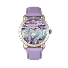 Load image into Gallery viewer, Bertha Estella MOP Leather-Band Ladies Watch - Silver/Lavender - BTHBR5103
