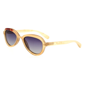 Bertha Alexa Buffalo-Horn Polarized Sunglasses - Honey/Black - BRSBR007C