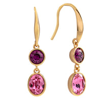 Load image into Gallery viewer, Bertha Jemma Collection Women&#39;s 18k YG Plated Fashion Earrings - BRJ10581EO
