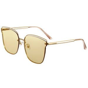 Bertha Noe Sunglasses - Gold/Yellow - BRSBR047YW
