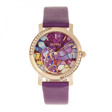 Load image into Gallery viewer, Bertha Vanessa Leather Band Watch - Purple - BTHBR8706
