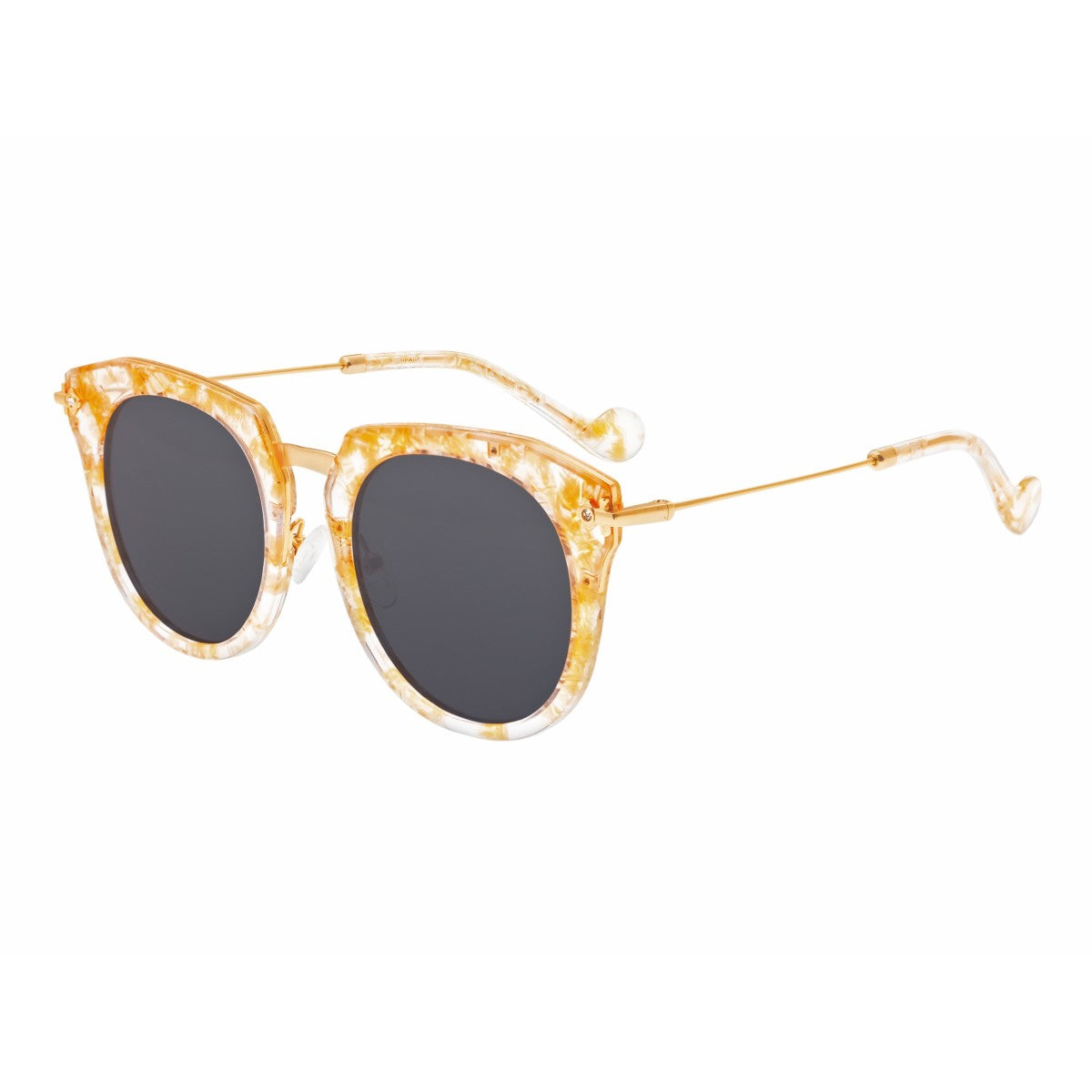 Bertha Kennedy Unisex Black/Gold Tortoise Polarized Sunglasses BR013G Products – BerthaLux main image 3